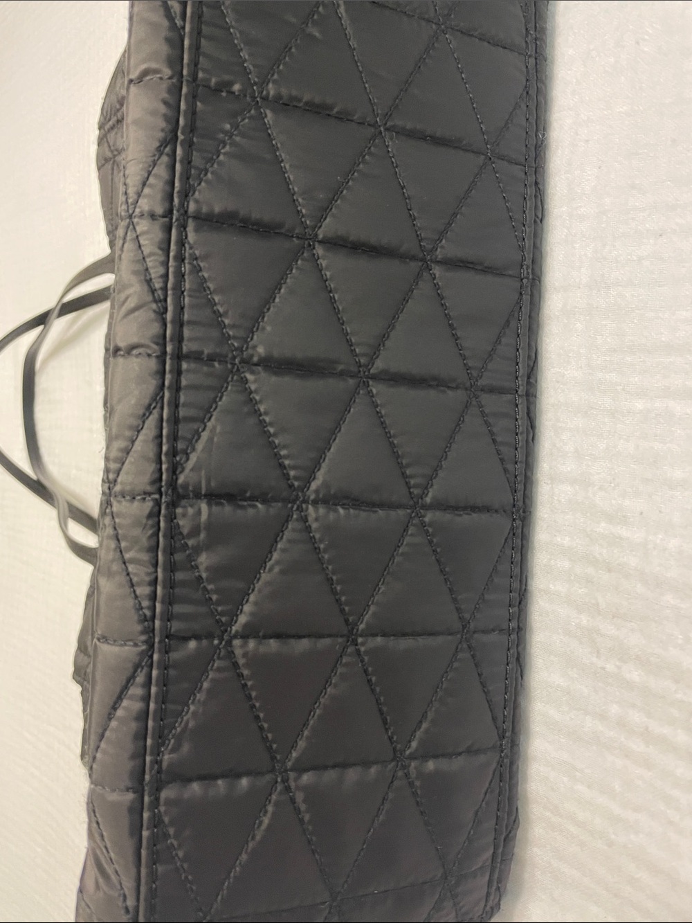 kate spade Black Quilted Tote with Logo Plaque - Picture 7 of 9